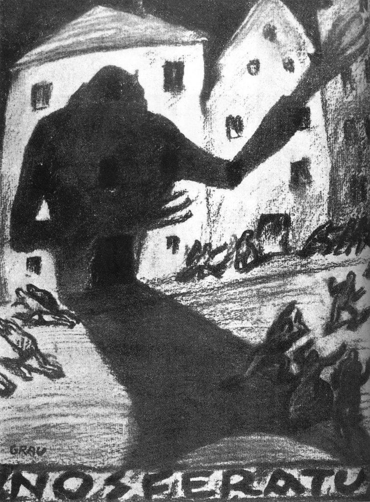 Nosferatu (1922) charcoal sketch by Albin Grau