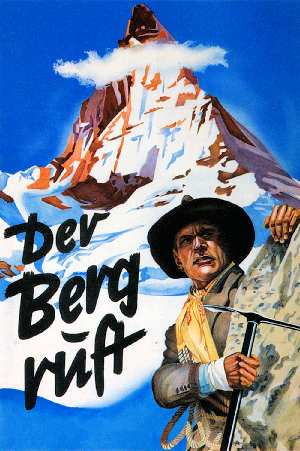 Der Berg Ruft (1938) Filmplakat (The Mountain Calls, film poster)