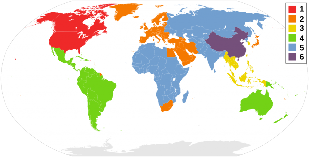 DVD regions worldwide