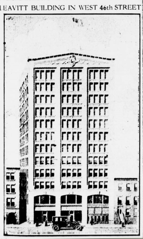 Leavitt Building, 130 West 46th Street, NYC, circa 1920s
