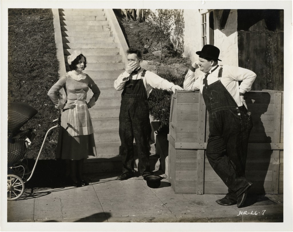 Lilyan Irene, Stan Laurel and Oliver Hardy in The Music Box (1932)