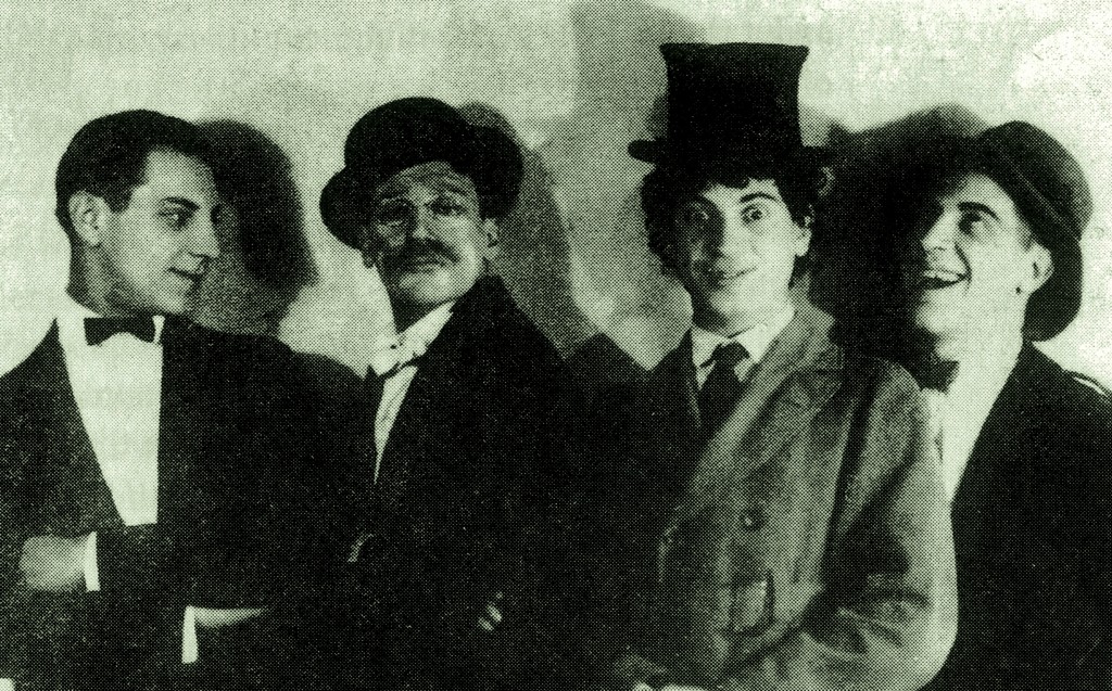 The Marx Brothers in On the Mezzanine Floor (1921), a stage success from around the time of their movie failure.
