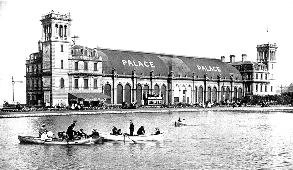 Tynemouth Park boating lake, close to Stan Laurel’s school. The huge building dominating the scene was known in Stan's day as Tynemouth Palace. Built in 1878 and later renamed the Plaza, it was destroyed by fire in 1996.