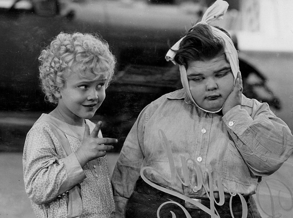 Jean Darling and Joe Cobb in Our Gang short, Noisy Noises (1929), cropped