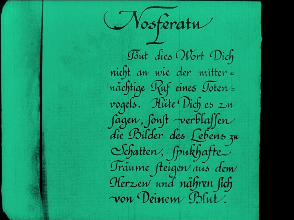 Nosferatu (1922), 2006 restoration German opening intertitle, UK Eureka-Masters of Cinema Blu-ray