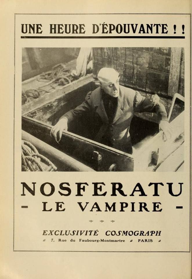 Nosferatu le vampire (1922) French magazine advert