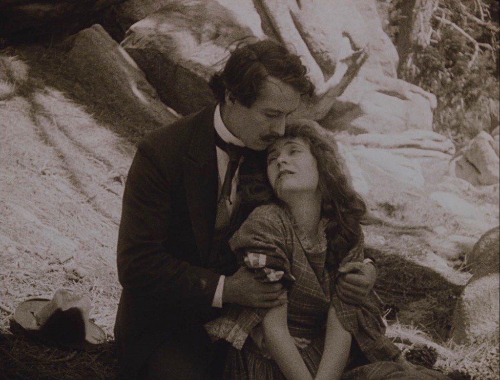 Henry B. Walthall and Mae Marsh in The Birth of a Nation (1915), BFI Blu-ray screenshot