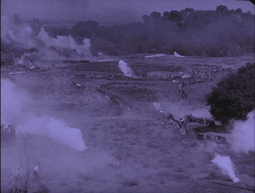 The Birth of a Nation (1915) BFI Blu-ray screenshot, battlefield