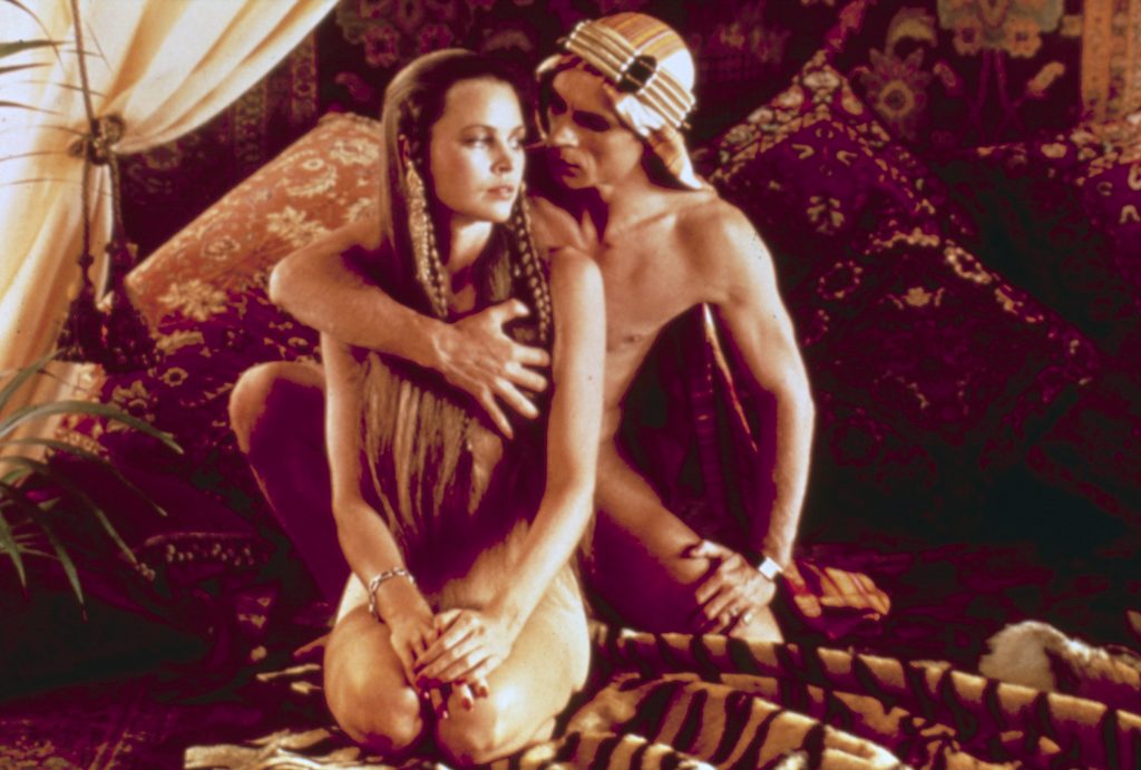 Michelle Phillips and Rudolf Nuryev in Ken Russell's Valentino (1977), naked