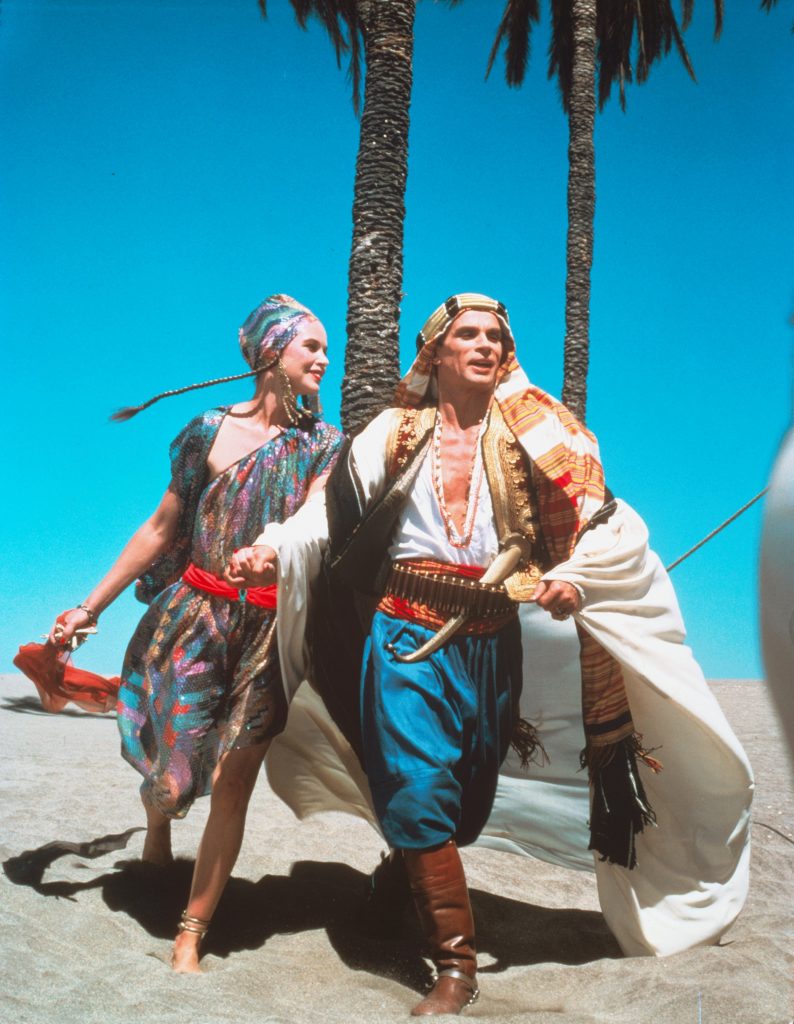 Michelle Phillips and Rudolf Nuryev in Ken Russell's Valentino (1977), running