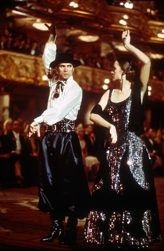 Rudolf Nuryev and Michelle Phillips in Ken Russell's Valentino (1977), dancing