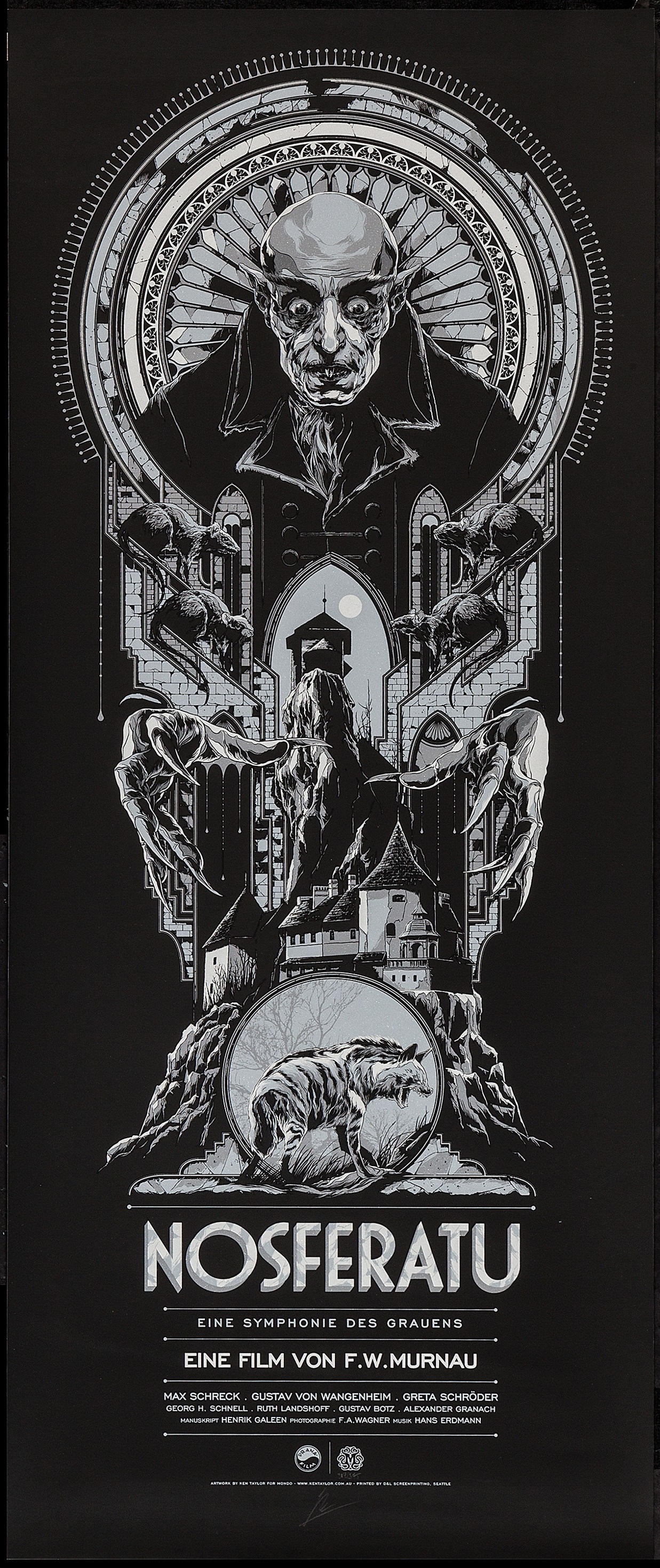 Nosferatu (1922) poster by Ken Taylor, 2014
