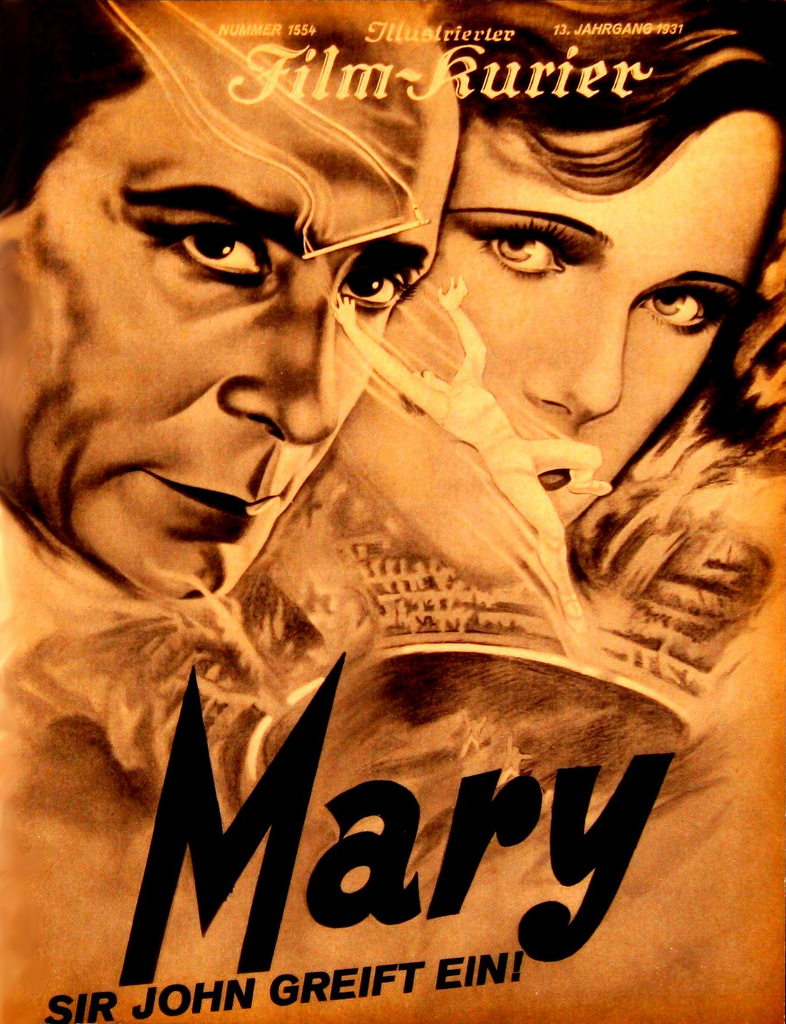 Illustrierter Film-Kurier German magazine No. 1554 with Mary (1931, dir. Alfred Hitchcock) cover