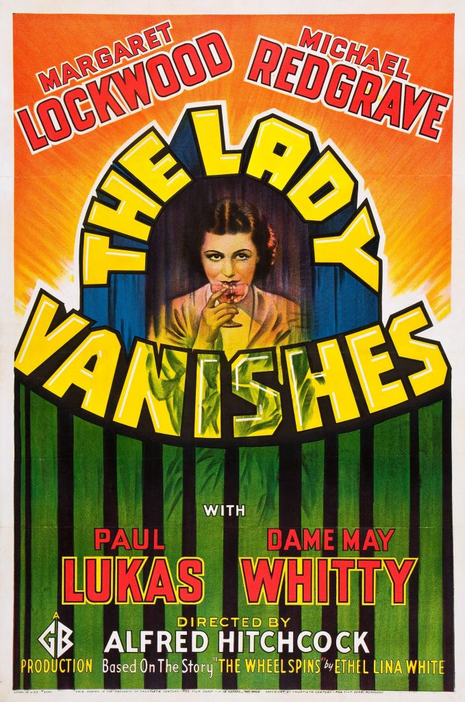 The Lady Vanishes (1938, dir. Alfred Hitchcock) US poster