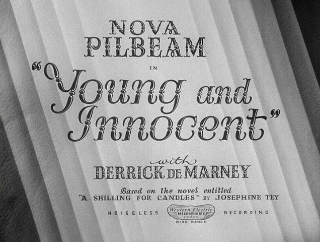 Get the picture? Young and Innocent (1937, dir. Alfred Hitchcock) US MGM licensed DVD screenshot.
