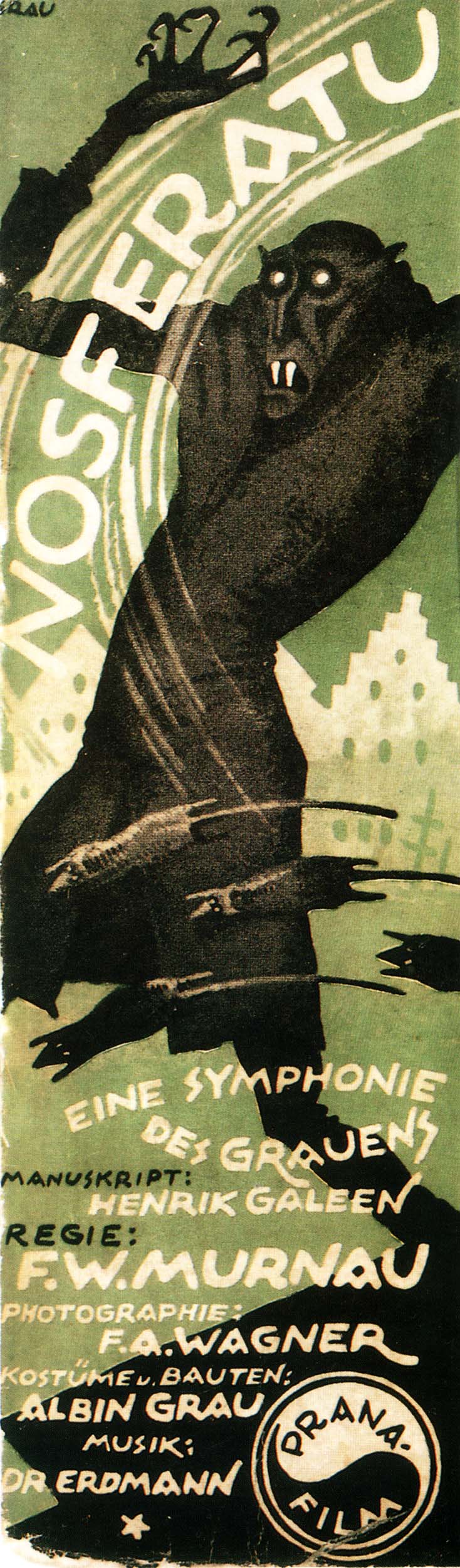 Nosferatu (1922) insert poster by Albin Grau