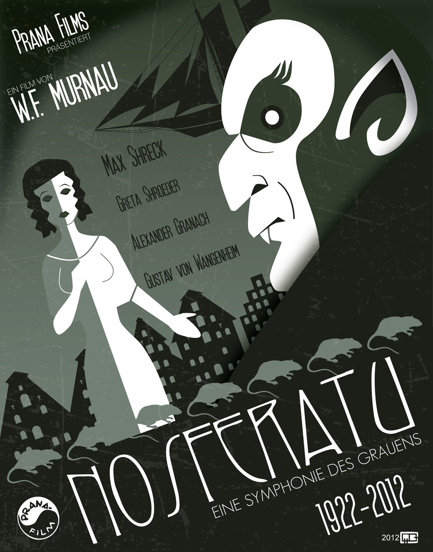Nosferatu (1922) poster by Mario Cruz aka Fantitlan, 2012