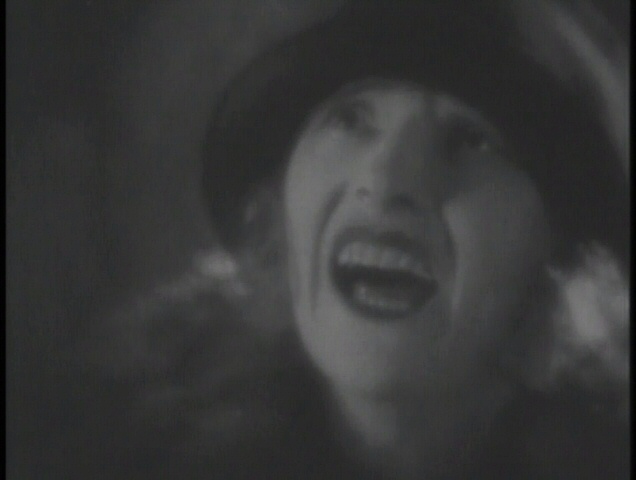 Murky: poor Eve is cropped again in The Lodger (1926, dir. Alfred Hitchcock). UK GMVS/Waterfall bootleg DVD.