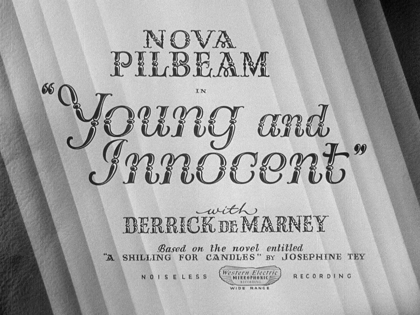 Pure as the driven snow: Young and Innocent (1937, dir. Alfred Hitchcock). UK Network Blu-ray screenshot.