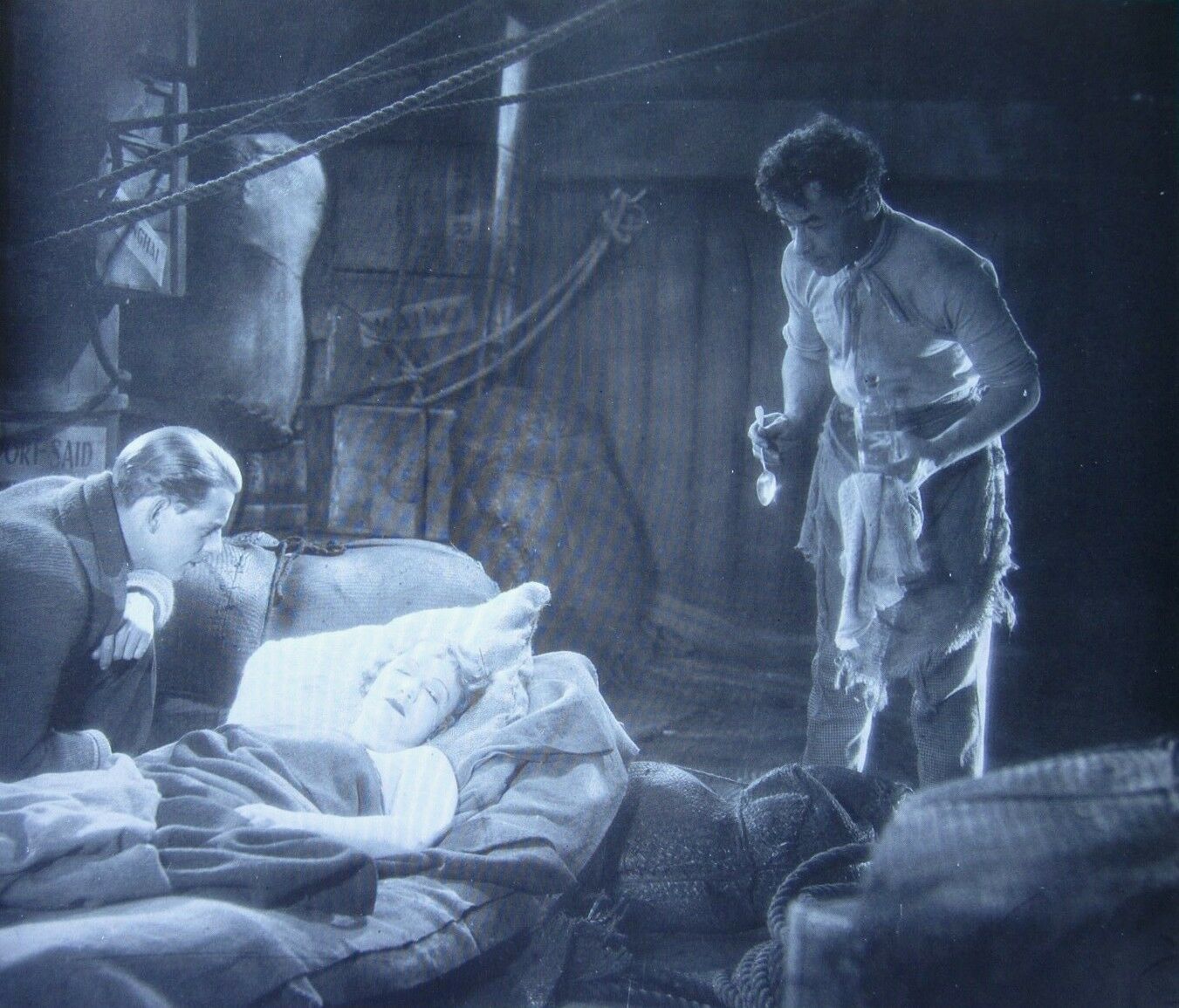 Robin Irvine, Marlene Dietrich and Vladimir Sokoloff in The Ship of Lost Men aka Das Schiff der verlorenen Menschen (1929)