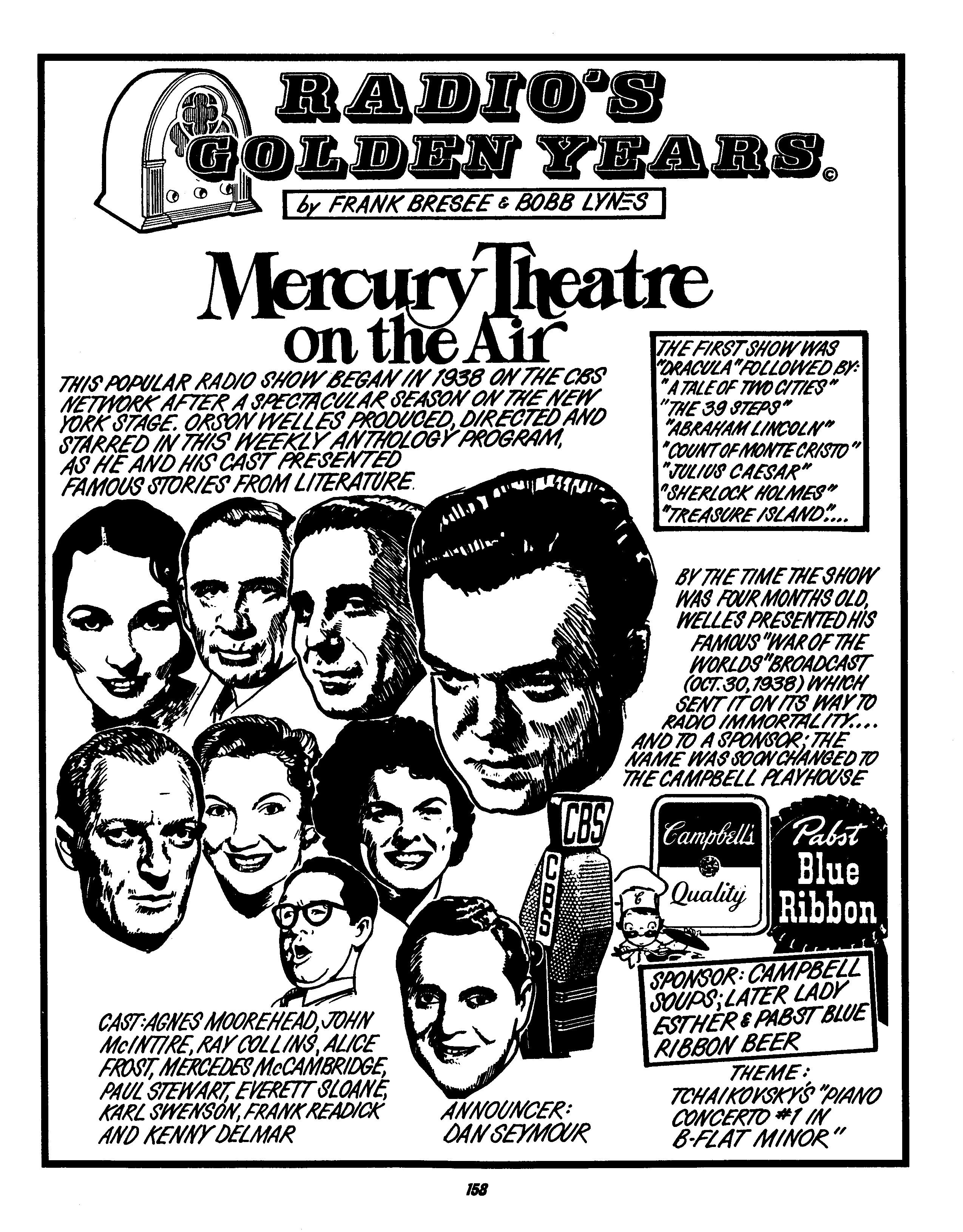 Mercury Theatre on the Air: Radio's Golden Years (1998) by Bobb Bresee and Frank Lynes
