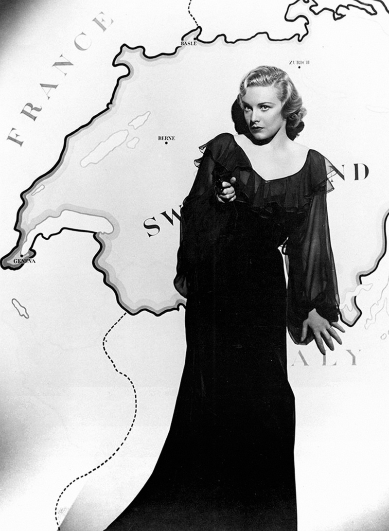 Madeleine Carroll in Secret Agent (1936, dir. Alfred Hitchcock)
